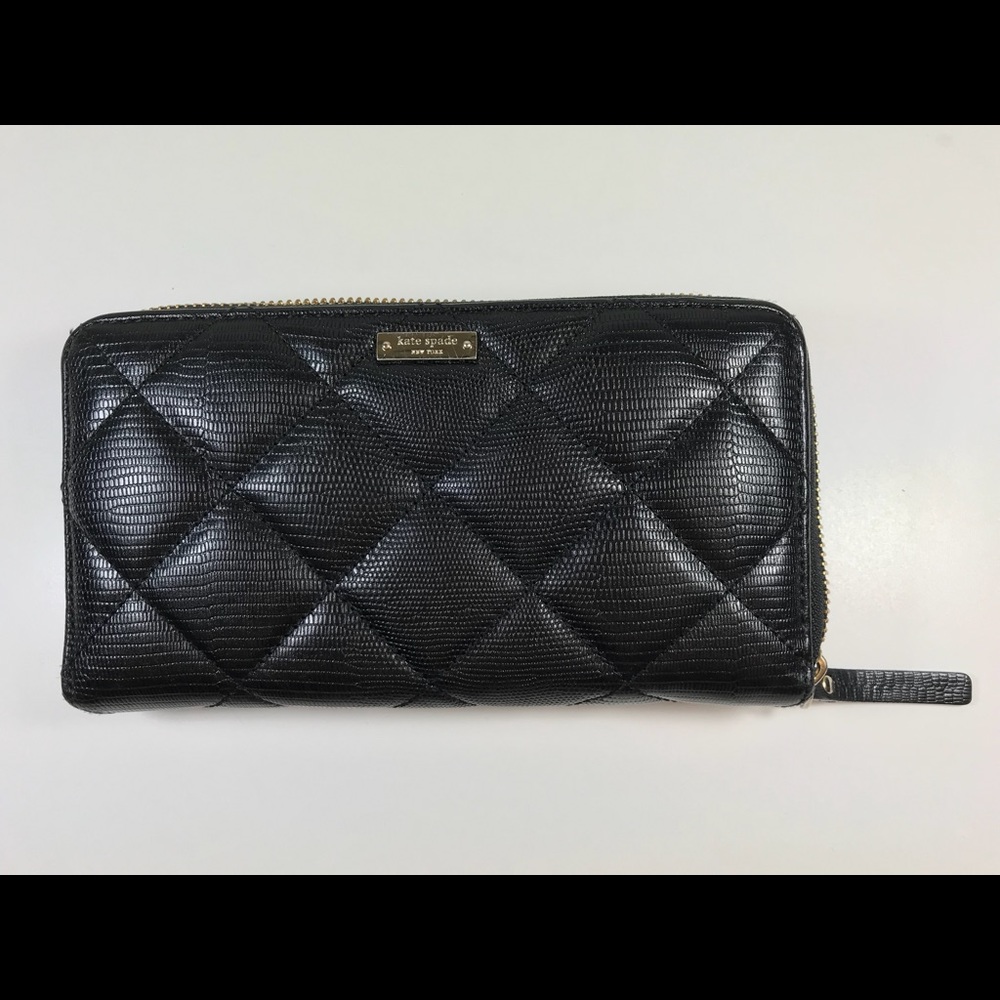 Kate Spade Black Quilted Wallet